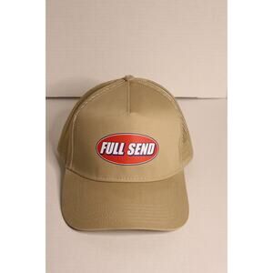 FULL SEND Birdie Golf Hat - White Embroidered Snapback Adjustable OSFA - NEW